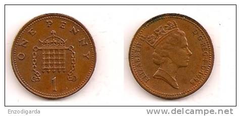 1 Penny – Grande Bretagne – 1988 – Elizabeth II – Bronze – Etat TTB – KM 935 - 1 Penny & 1 New Penny