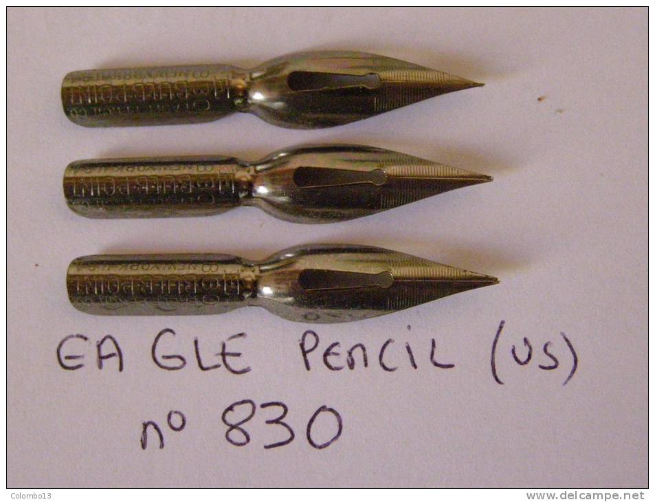 LOT 3 PLUMES  EAGLE PENCIL NO 830 - Pens
