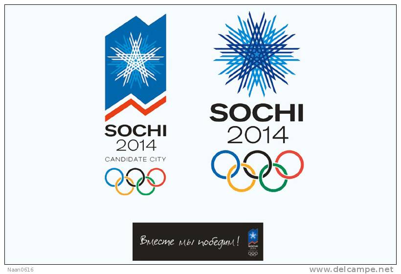 [Y30-53  ]   Russia Sotchi  Sochi Winter Olympic Games  , Postal Stationery -- Articles Postaux -- Postsache F - Winter 2014: Sotschi