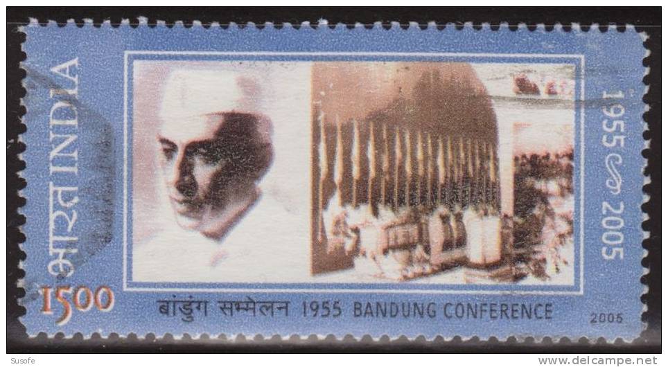 India 2005 Scott 2105 Sello º Jawaharlal Nehru Bandung Conference Michel 2088 Yvert 2272 India Stamps Timbre Inde - Oblitérés