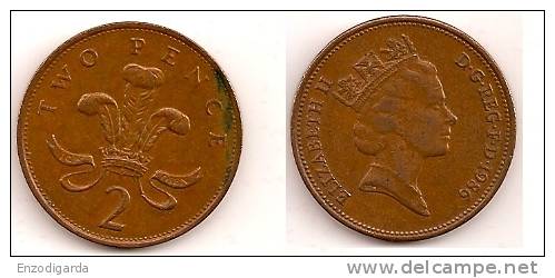 2 Pence – Grande Bretagne – 1986 – Elizabeth II – Bronze – Etat TTB – KM 936 - 2 Pence & 2 New Pence