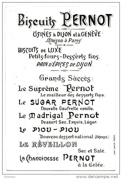 Chromo Pour Biscuit Pernot, Dijon, Thème: Sorel (transatlantique) - Pernot