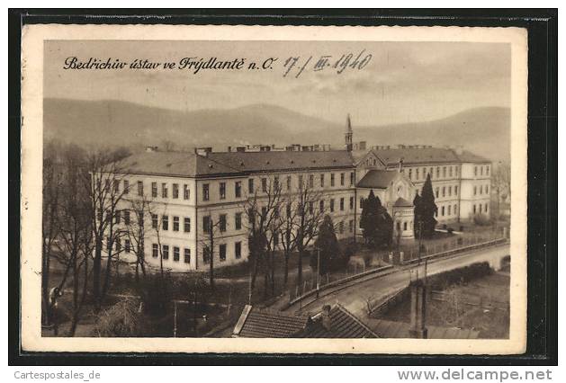 CPA Frydlant N. O., Ortspartie - Tschechische Republik