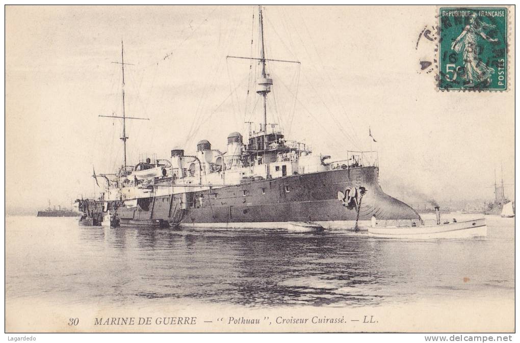 30 MARINE DE GUERRE POTHUAU CROISEUR CUIRASSE - Guerre