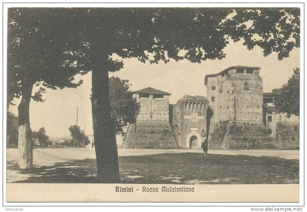 RIMINI. ROCCA MALATESTIANA . CARTOLINA D'EPOCA - Rimini