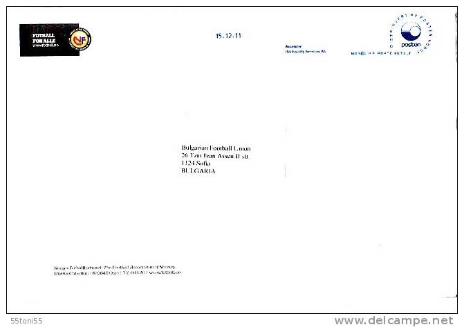 COVER CIRCULATED – The Football Association Of Norway To Bulgaria To Bulgarian Football Union - Briefe U. Dokumente