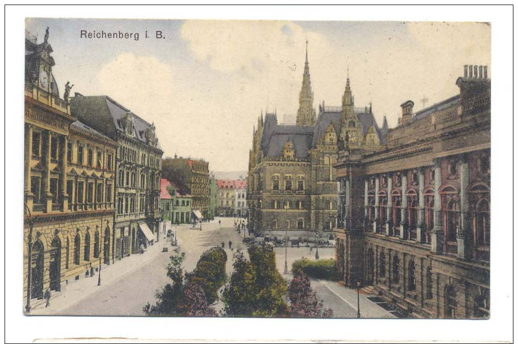 Cp REICHENBERG     Voyagé 1920 - Tchéquie