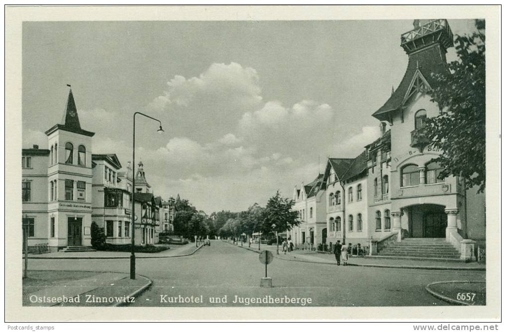 Zinnowitz, Kurhotel Und Jugendherberge, Ca. 40er Jahre - Zinnowitz