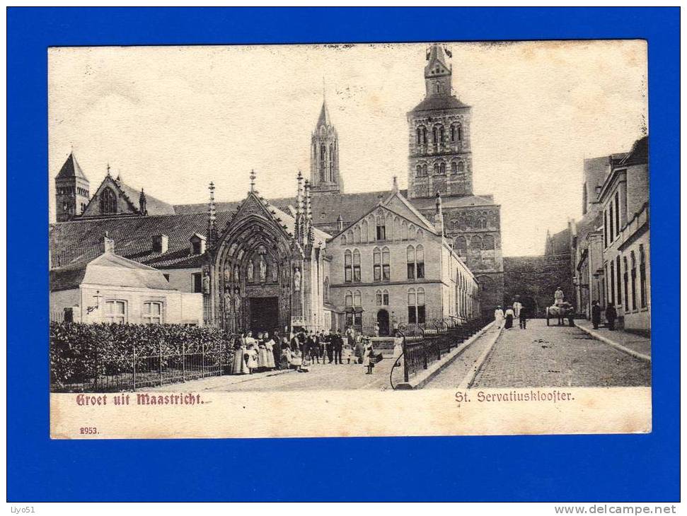 Maastricht   ( Pays Bas )       " St Servatiuskloojter "       Cpa : N&b .quelques Rousseurs. - Maastricht