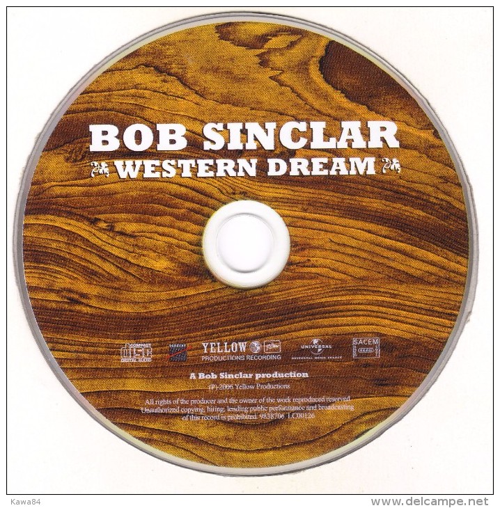 CD  Bob Sinclar " Western Dream " - Dance, Techno & House