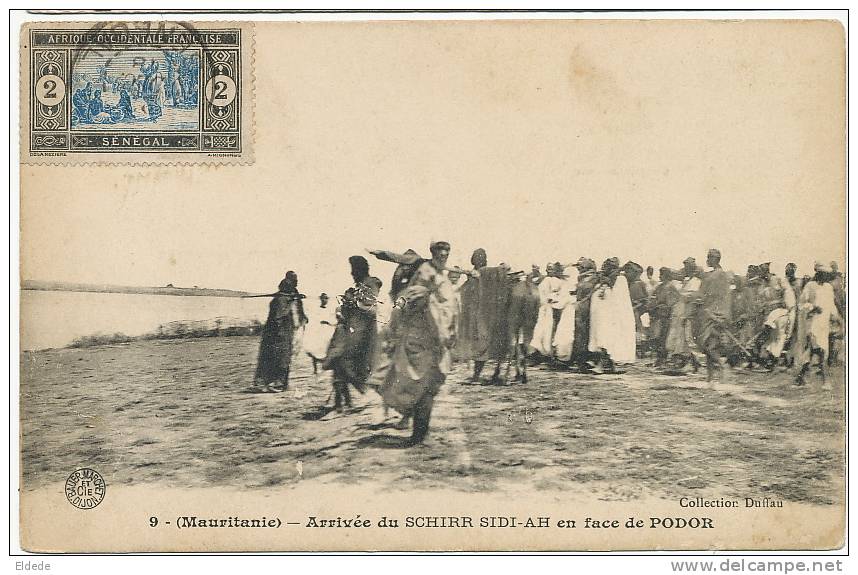 Mauritanie 9 Arrivée Du Schirr Sidi Ah En Face De Podor Coll. Duffau Non Voyagé - Mauritanie