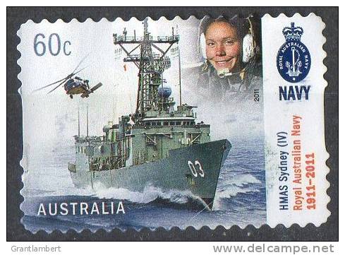 Australia 2011 Royal Navy 60c HMAS Sydney Self-adhesive Used - - Oblitérés