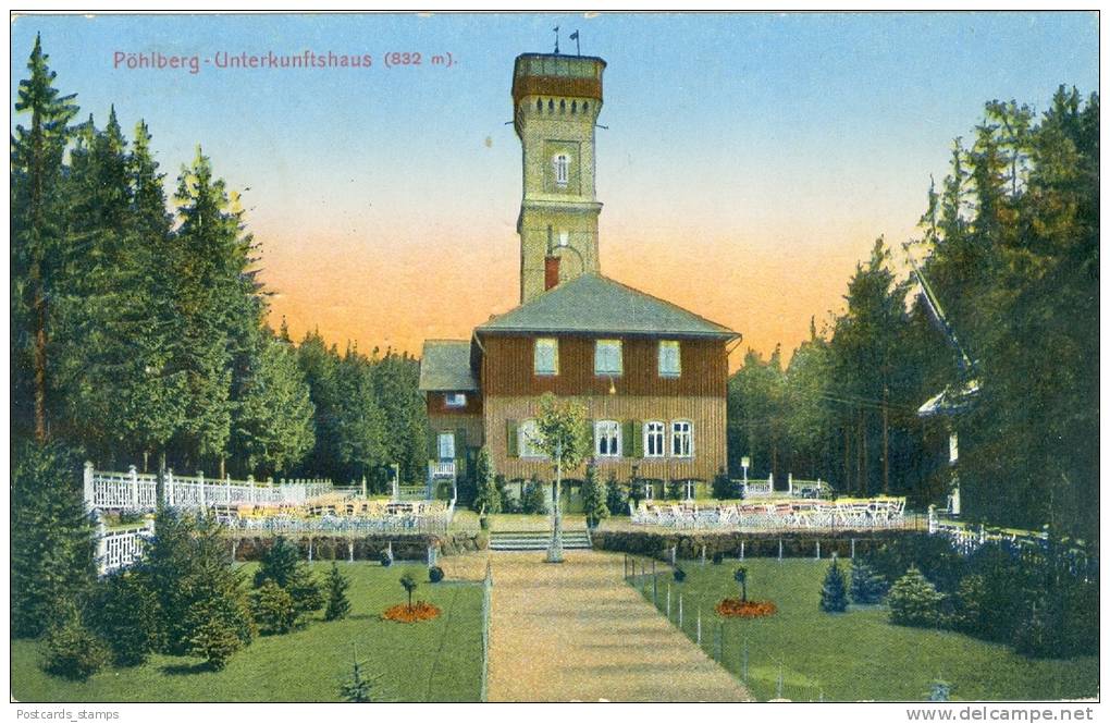 Pöhlberg, Unterkunftshaus, 1929 In Annaberg Versandt - Annaberg-Buchholz
