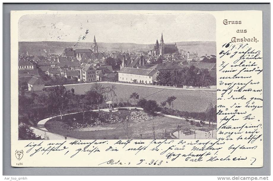 DE Bay Ansbach 1898-09-16 Foto F.W.T.J. #1486 - Ansbach