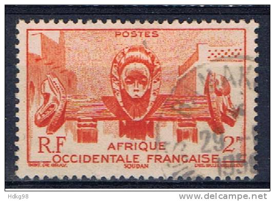 AOF+ Französisch Westafrika 1947 Mi 43 - Gebraucht
