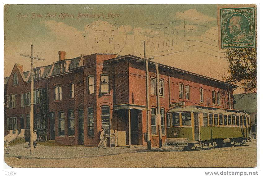 Bridgeport East Side Post Office  Berman Newhaven No 353  Used To Havana Tram - Bridgeport