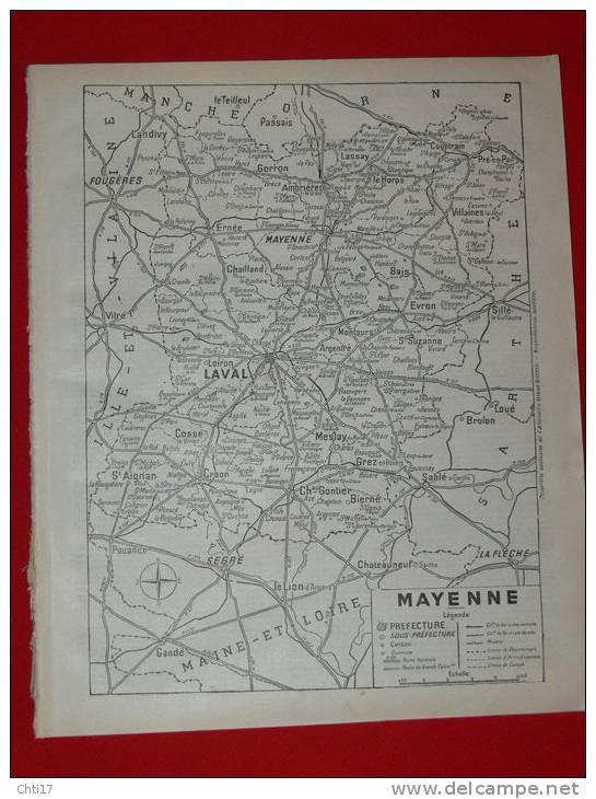 MAYENNE LAVAL MAESLAY GREZ CRAON COSSE BAIS EVRON ERNEE GORRON LASSAY ANUAIRE BOTTIN 1937 AVEC COMMERCES ET PARTICULIERS - Telephone Directories