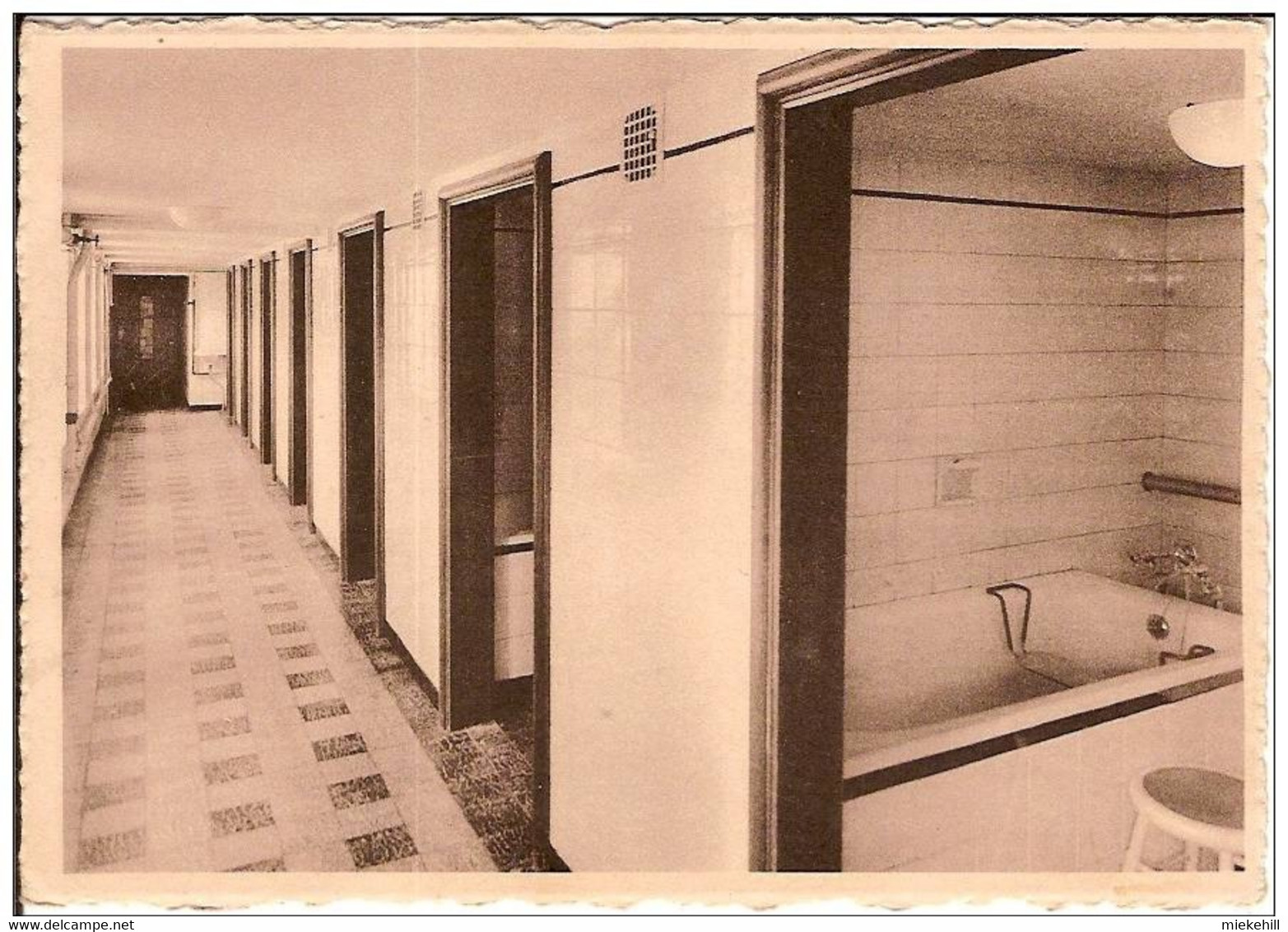 IZEGEM-ISEGHEM-GESTICHT DE PELICHY -DE BADEN-SALLE DE BAINS-BAIGNOIRE-enseignement--school- - Izegem