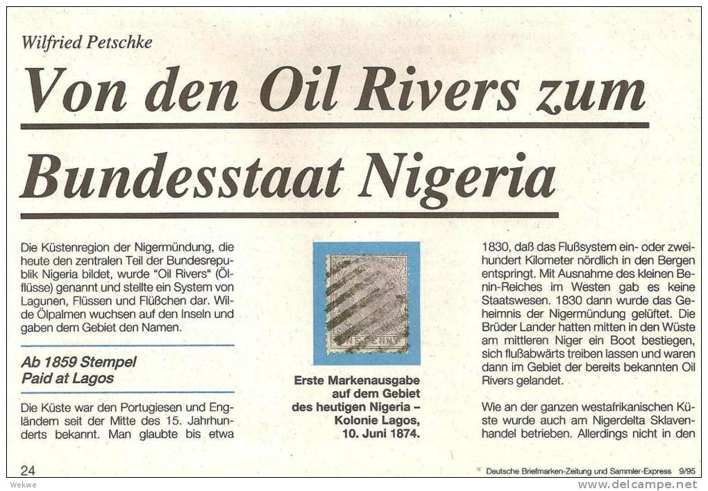 Nigeria. Von Der Klassik Bis In Die Neuaeit (3 Seiten) - Filatelia E Storia Postale