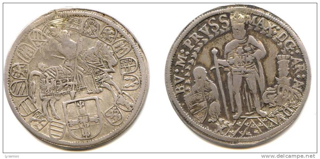 Quart De Thaler De Maximilien D’Autriche, Grand-maître De L’ordre Teutonique (1590-1618) - Monedas Pequeñas & Otras Subdivisiones