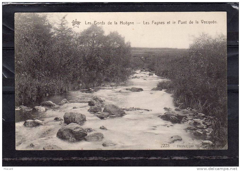 26756    Belgio,  Les  Bords  De La  Hoegne,  Les  Fagnes Et  Le  Pont  De La  Vecquee,  VGSB  1914 - Spa