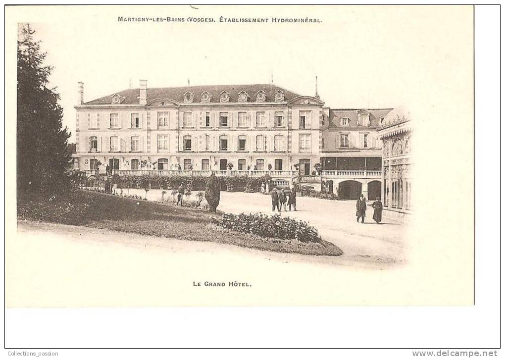 CP, 88, Martigny-les-Bains, Le Grand Hôtel, établissement Hydrominéral, Vierge - Hotel's & Restaurants