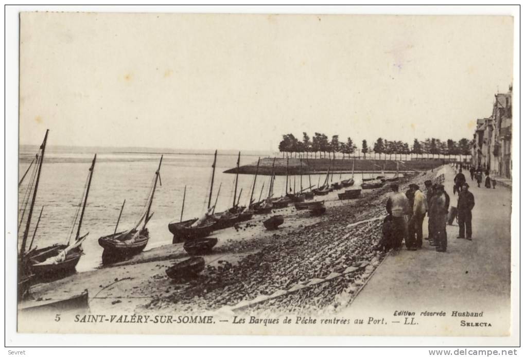 SAINT VALERY SUR SOMME. - Les Barques De Pêche Rentrées Au Port - Saint Valery Sur Somme