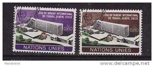 ONU  Geneve- 1974 - N° 37 . 38 Oblitéré - Usati