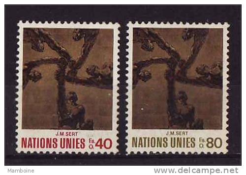 ONU  Geneve- 1972 - N° 28 . 29 Neuf X X - Nuevos