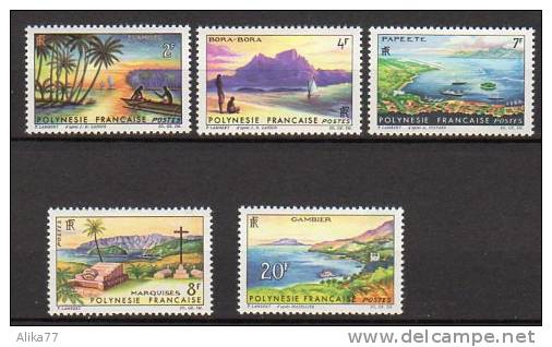 POLYNESIE     Neuf **   Y. Et T.  N° 30 / 34      Cote :  28,00  Euros - Unused Stamps