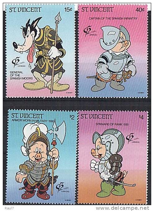 St VINCENT // 1992 Personnages Disney  //  NEUFS *** (MNH) - St.Vincent (1979-...)