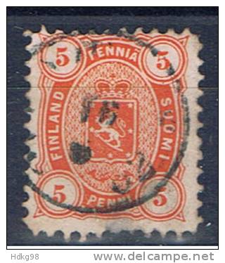 FIN Finnland 1875 Mi 13 A Wappenmarke - Used Stamps