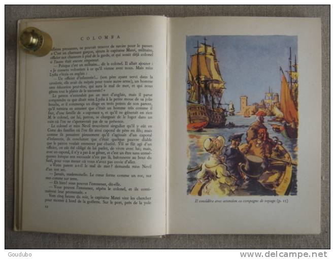 P. Mérimée Colomba Illustrations De P. Rousseau Rouge & Or.G.P 1952.Voir Photos. - Bibliothèque Rouge Et Or