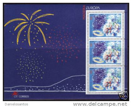 Portugal 1998 Madeira Europa CEPT Festas Nacionais National Festivals Souvenir Sheet Bloque Bloc Bloco Nº 197 MNH - 1998