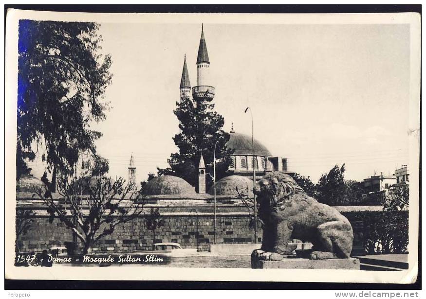 DAMAS    Mosquee Sultan Selim   1958- Postcard - Syrien