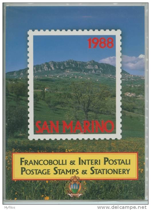 SAN MARINO  1988 LIBRO UFFICIALE  COMPLETO - Full Years