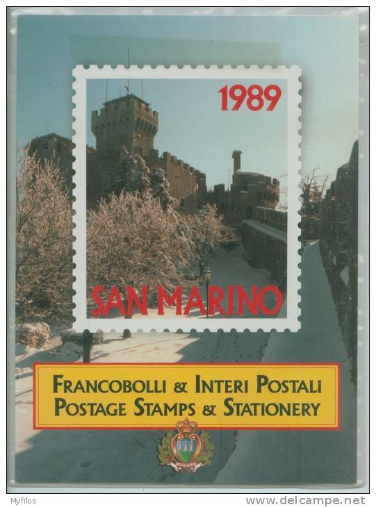 SAN MARINO  1989 LIBRO UFFICIALE  COMPLETO - Annate Complete