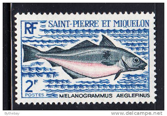 St Pierre Et Miquelon 1972 MNH Sc 419 2fr Haddock - Nuevos