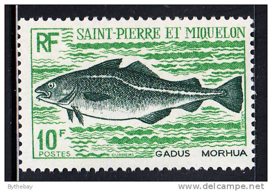 St Pierre Et Miquelon 1972 MNH Sc 422 10fr Codfish - Neufs