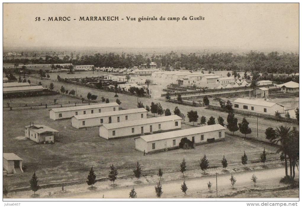 MARRAKECH (maroc) Vue Du Camp Militaire De Gueliz - Marrakesh