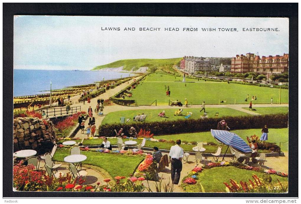 RB 849 - Postcard Lawns &amp; Beachy Head From Wish Tower Eastbourne Sussex - Eastbourne