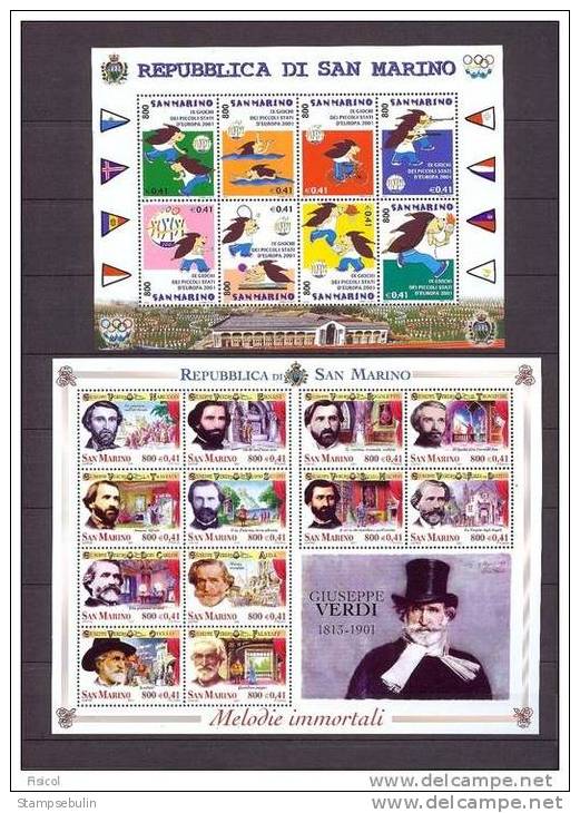 2001 COMPLETE YEAR PACK MNH ** - Volledig Jaar