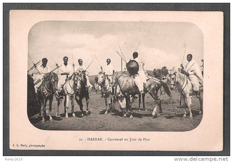 Harrar.- Carrousel Un Jour De Fête.  Soldats Abyssins. - Ethiopië