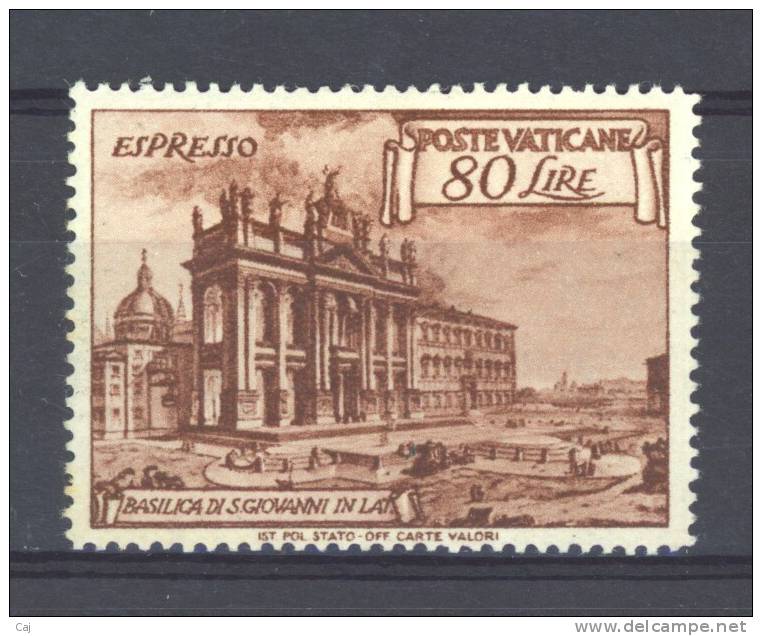 Vatican  -  Exprès  -  1949  :  Yv  12  ** - Priority Mail