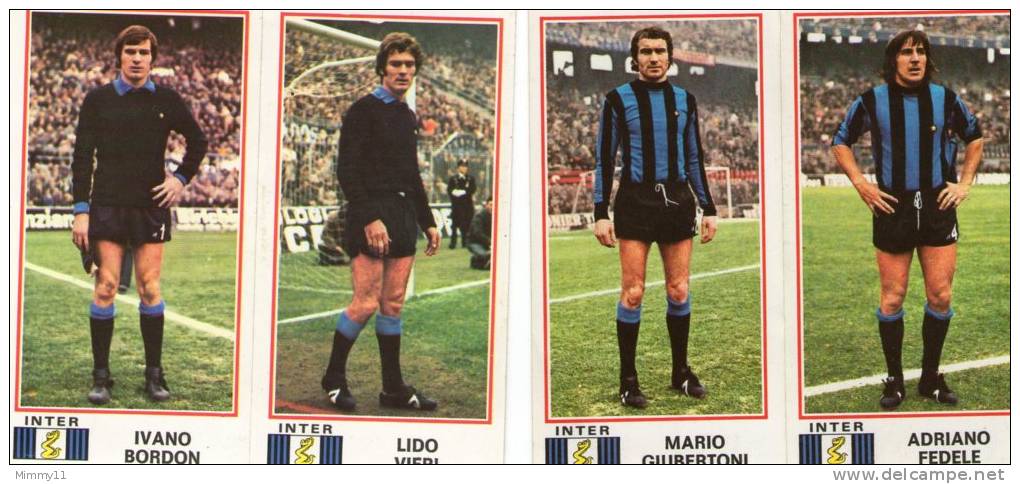 Inter- Giocatori- Figurine Panini 1974 /75..162-173-164-166 - Edizione Italiana