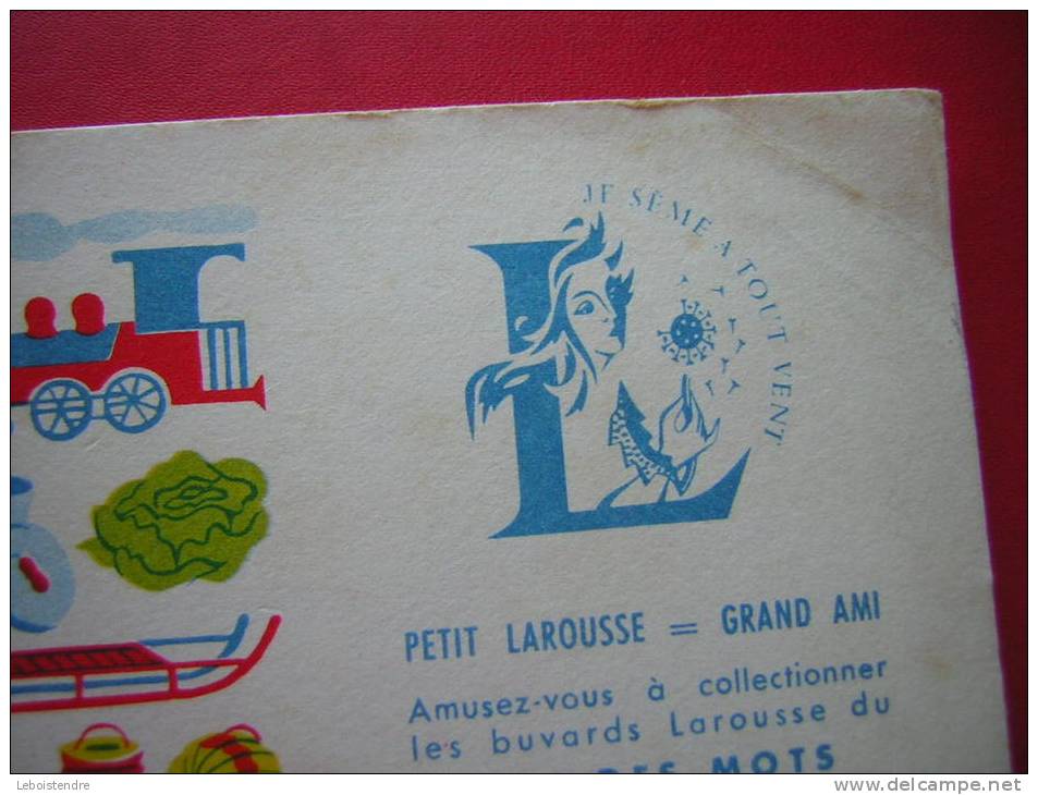 BUVARD  LAROUSSE  PETIT LAROUSSE = GRAND AMI   27 MOTS A TROUVER   JEU DES MOTS - Papierwaren