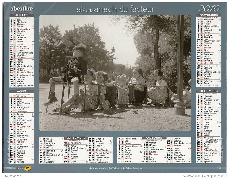 Calendrier Avec Photos Robert Doisneau / Enfants, Jeu, Jardin Des Tuileries, Paris - Garçon, Voiture à Pédales - Grand Format : 2001-...