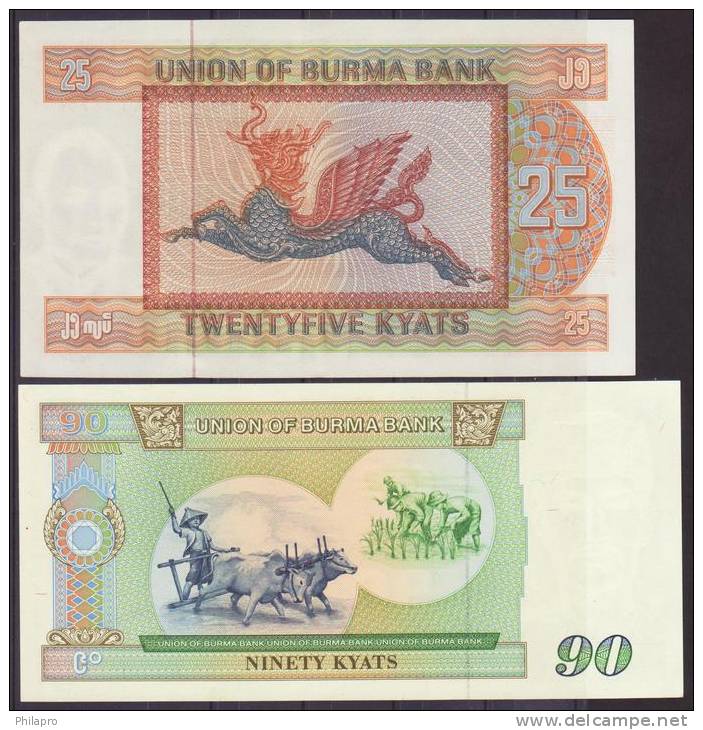 BURMA BANK  20KYATS+90KYATS  UNC  Réf 506 - Other & Unclassified