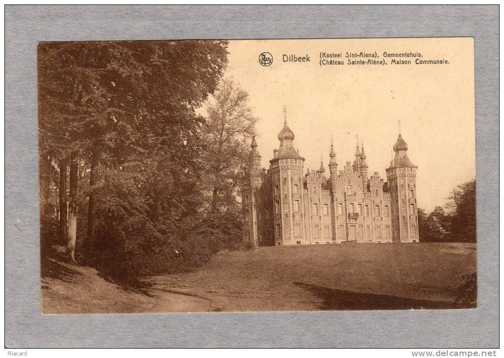 26770    Belgio,   Dilbeek,  Chateau  Sainte-Alene,  Maison  Communale,  VG  1936 - Dilbeek