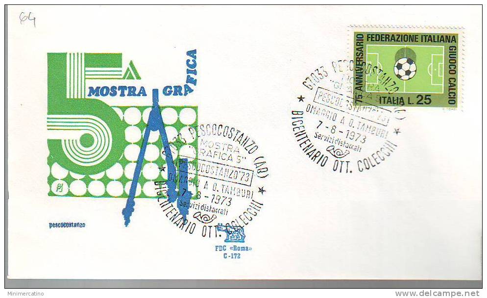 Ge64 Marcofilia Watermarks  5a Mostra Grafica Pescocostanzo 1973 - Altri & Non Classificati